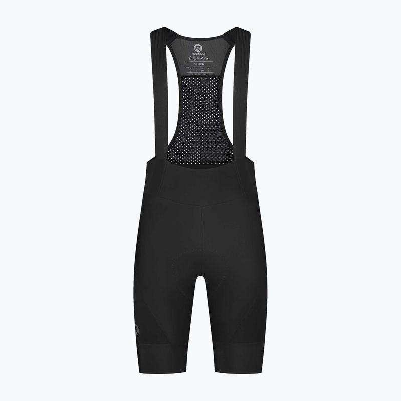 Spodenki rowerowe męskie Rogelli Signature Bib Short black 4