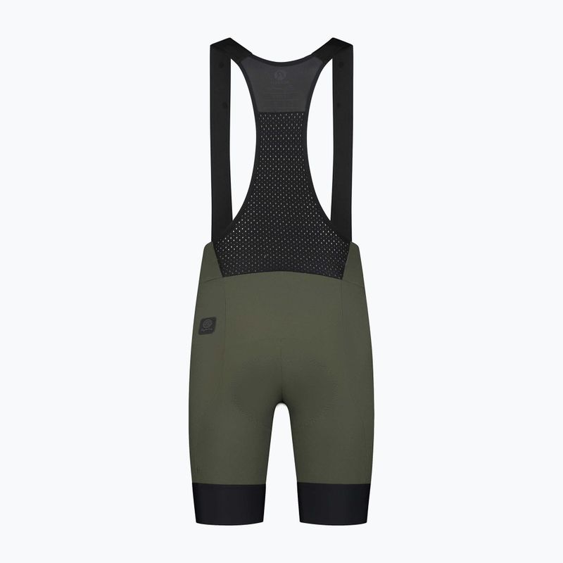 Spodenki rowerowe męskie Rogelli Signature Bib Short green 5