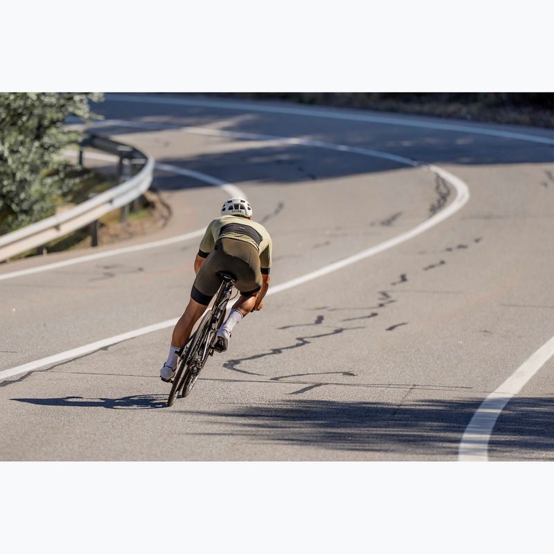 Spodenki rowerowe męskie Rogelli Signature Bib Short green 6