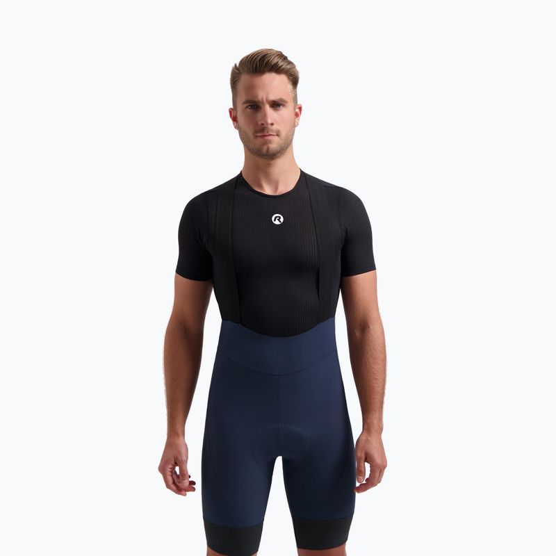 Spodenki rowerowe męskie Rogelli Signature Bib Short blue