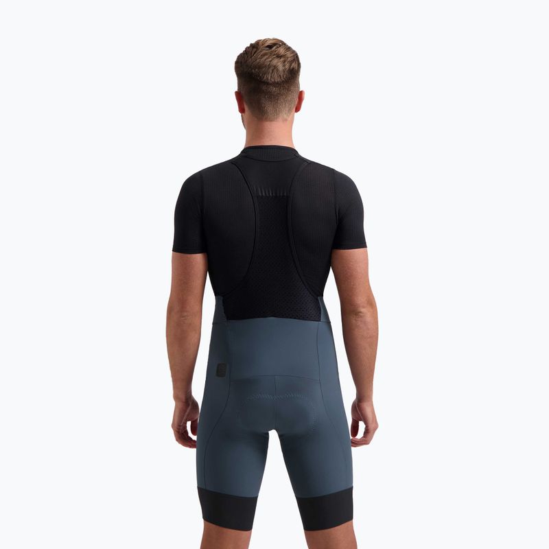 Spodenki rowerowe męskie Rogelli Signature Bib Short blue 2
