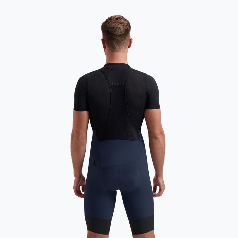 Spodenki rowerowe męskie Rogelli Signature Bib Short blue 2