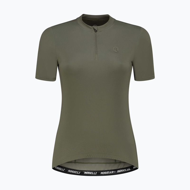 Koszulka rowerowa damska Rogelli Core army green 4