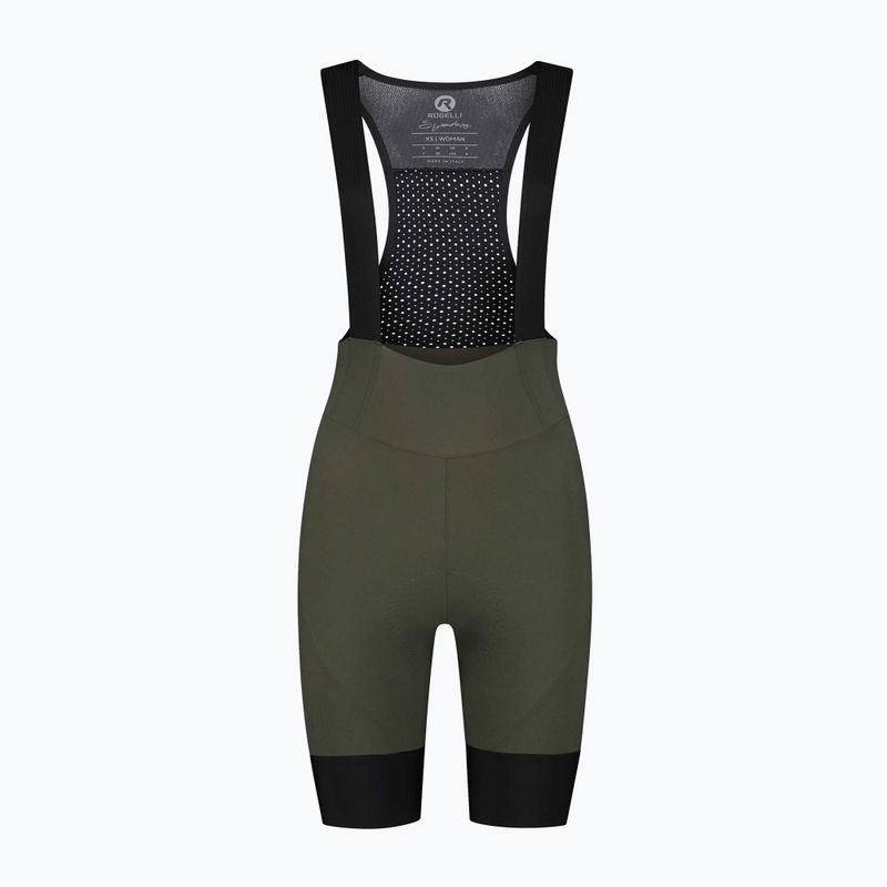 Spodenki rowerowe damskie Rogelli Signature Bib Short W green 4