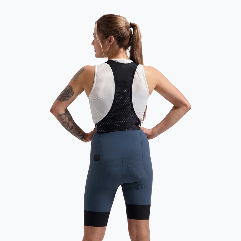 Spodenki rowerowe damskie Rogelli Signature Bib Short W blue 2