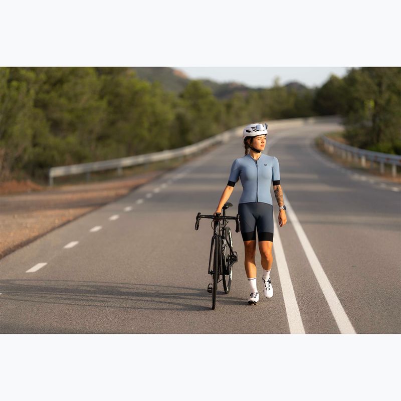 Spodenki rowerowe damskie Rogelli Signature Bib Short W blue 6