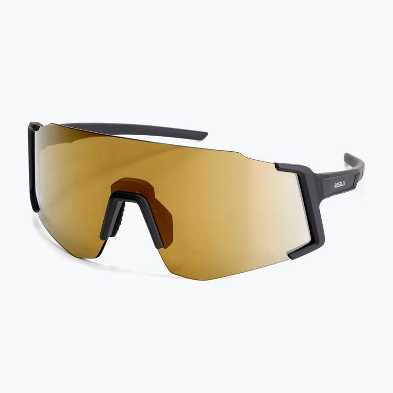 Okulary przeciwsłoneczne Rogelli Sabre black/gold revo