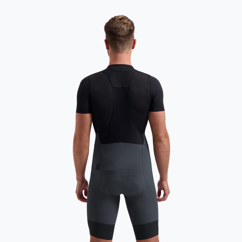 Spodenki rowerowe męskie Rogelli Signature Bib Short grey 2