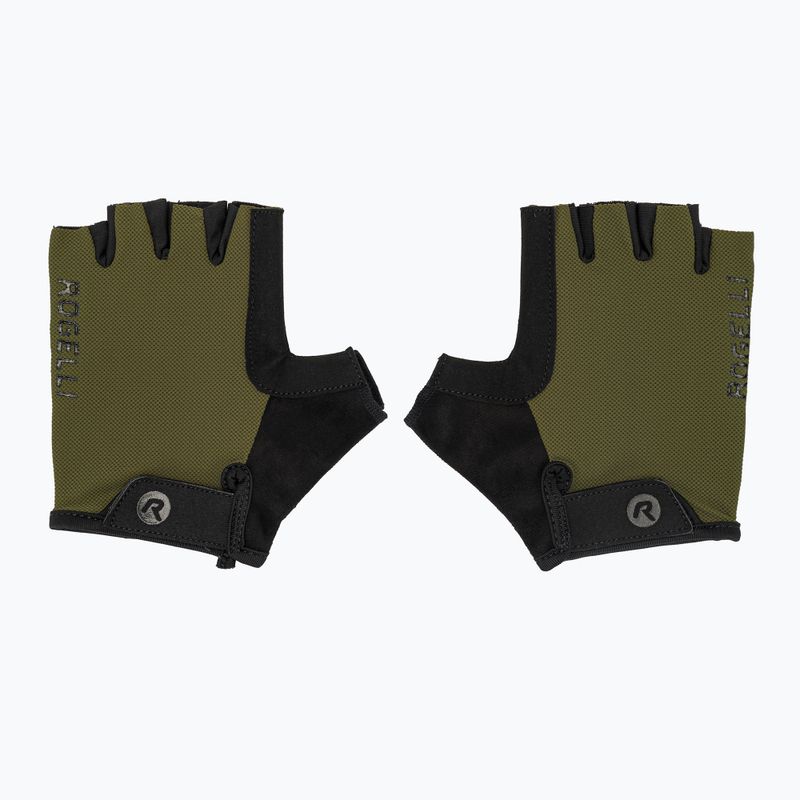 Rękawiczki rowerowe męskie Rogelli Core army green 2