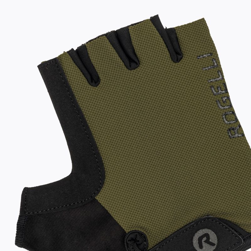 Rękawiczki rowerowe męskie Rogelli Core army green 5