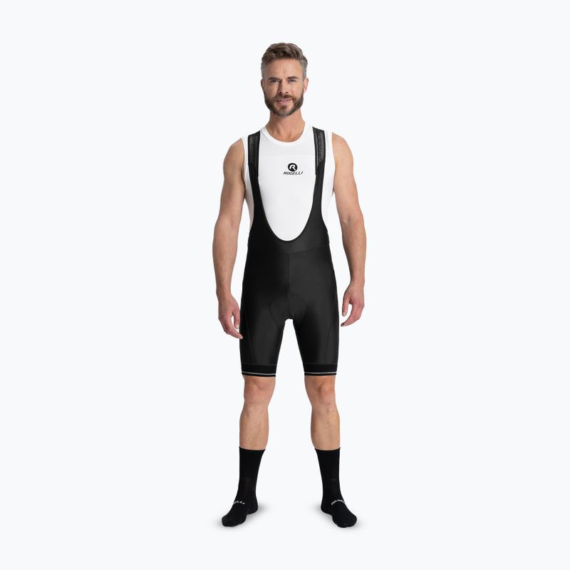 Spodenki rowerowe męskie Rogelli Fast Bib Short black