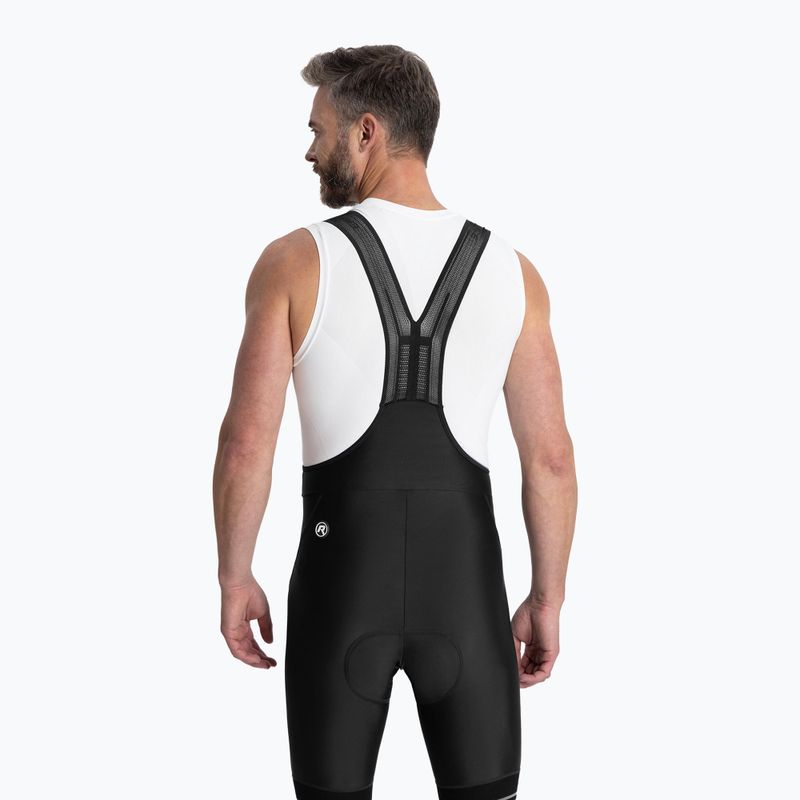 Spodenki rowerowe męskie Rogelli Fast Bib Short black 2
