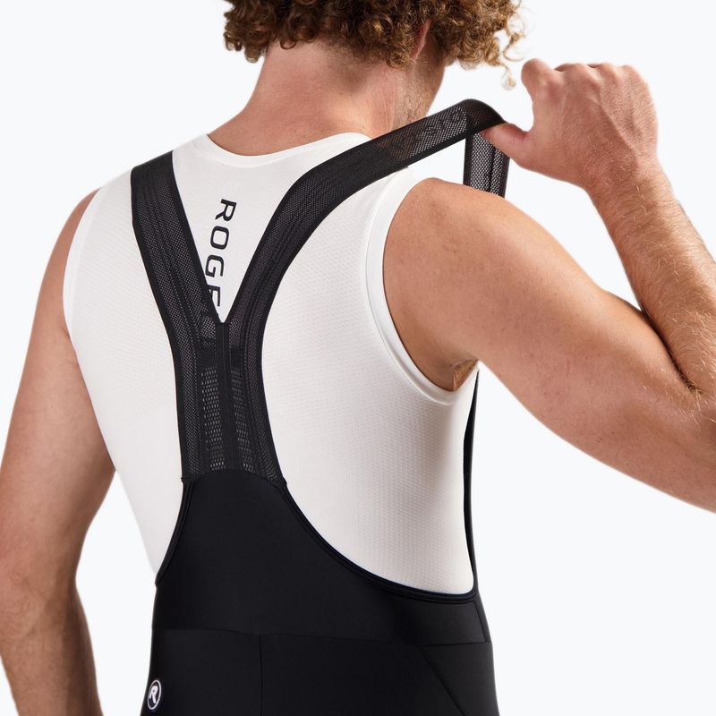 Spodenki rowerowe męskie Rogelli Fast Bib Short black 4