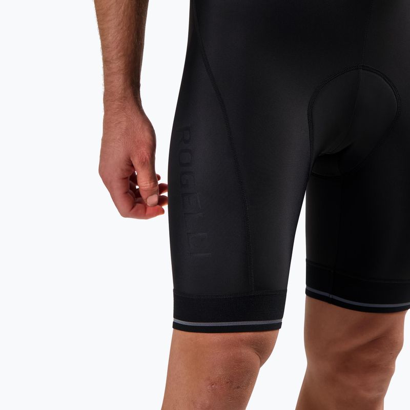 Spodenki rowerowe męskie Rogelli Fast Bib Short black 6