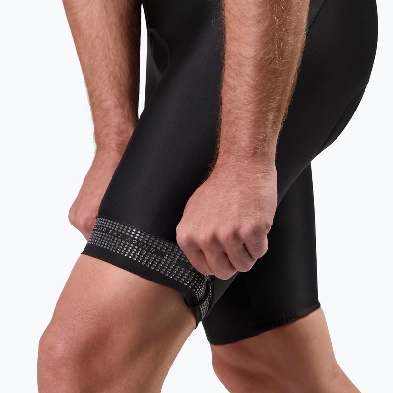 Spodenki rowerowe męskie Rogelli Distance II Bib Short black 6