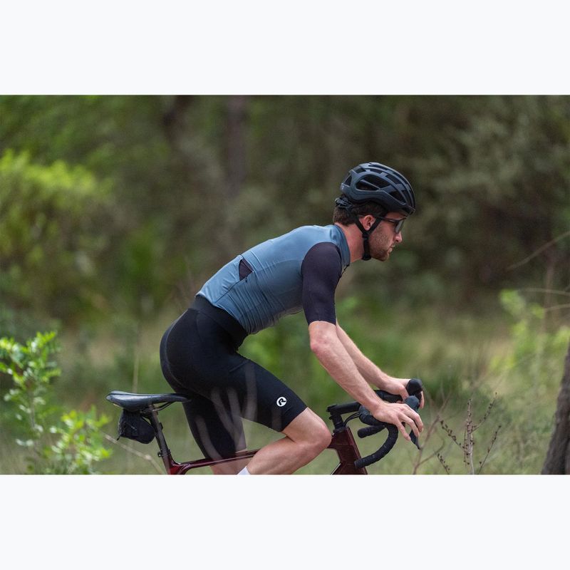 Spodenki rowerowe męskie Rogelli Distance II Bib Short black 9