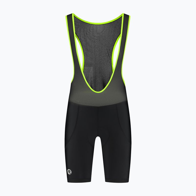 Spodenki rowerowe męskie Rogelli Core Bib Short black/fluor yellow 6