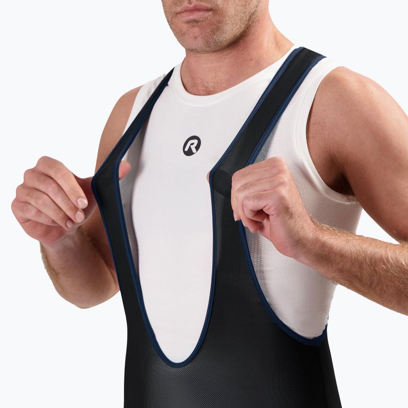 Spodenki rowerowe męskie Rogelli Core Bib Short black/blue 3