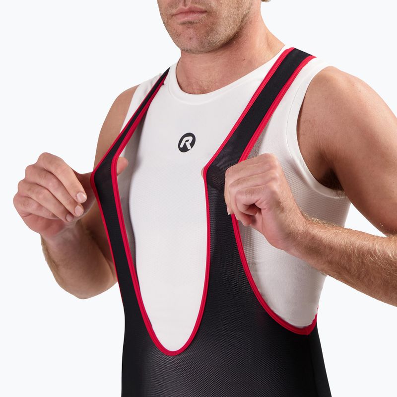 Spodenki rowerowe męskie Rogelli Core Bib Short black/red 3