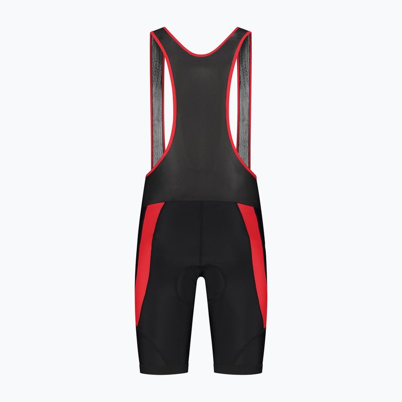 Spodenki rowerowe męskie Rogelli Core Bib Short black/red 7