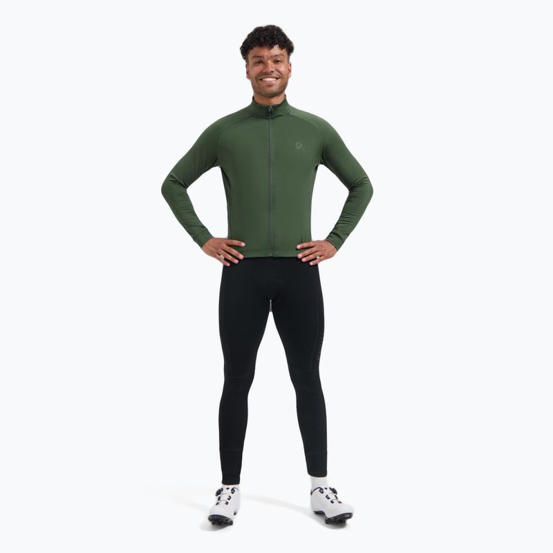 Longsleeve rowerowy męski Rogelli Essential II green 2