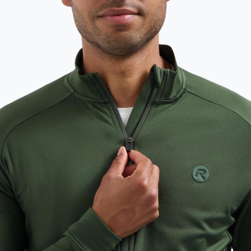 Longsleeve rowerowy męski Rogelli Essential II green 4