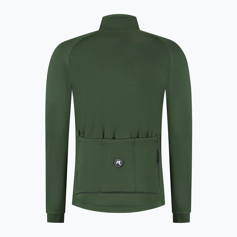 Longsleeve rowerowy męski Rogelli Essential II green 8