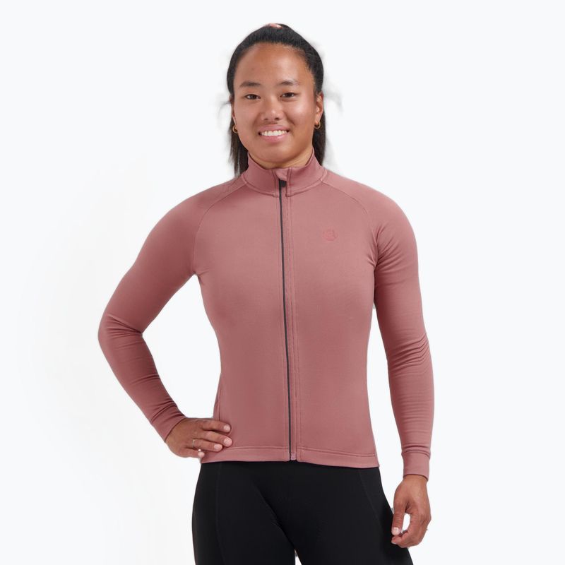 Longsleeve rowerowy damski Rogelli Essential II chutney
