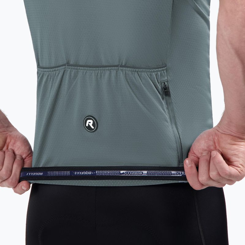 Koszulka rowerowa męska Rogelli Essential II grey 4
