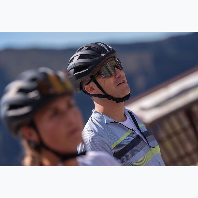 Koszulka rowerowa męska Rogelli Hero II grey/lime 9