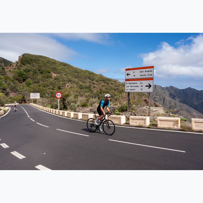 Koszulka rowerowa męska Rogelli Fast black/teal/green 8