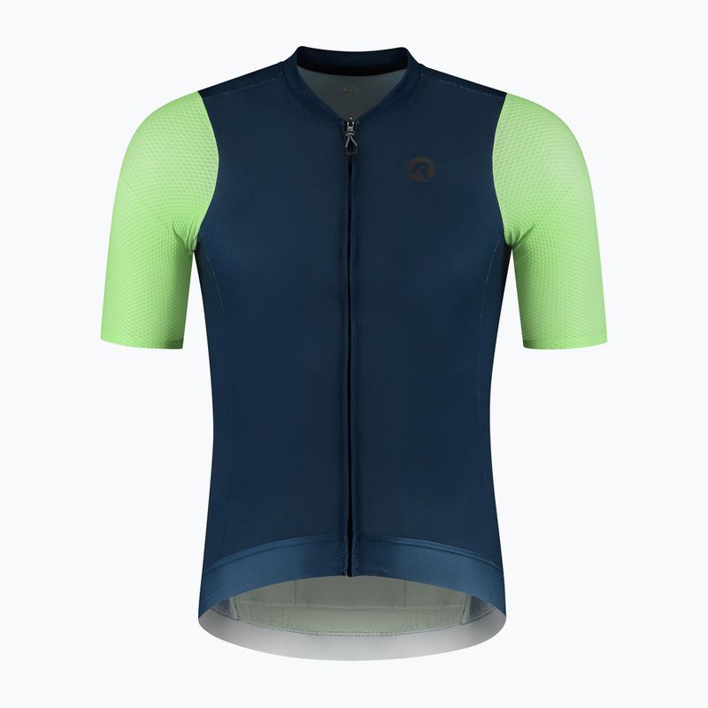 Koszulka rowerowa męska Rogelli Fast blue/lime 5