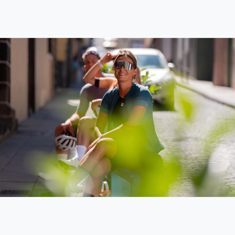 Koszulka rowerowa damska Rogelli Modesta teal 11
