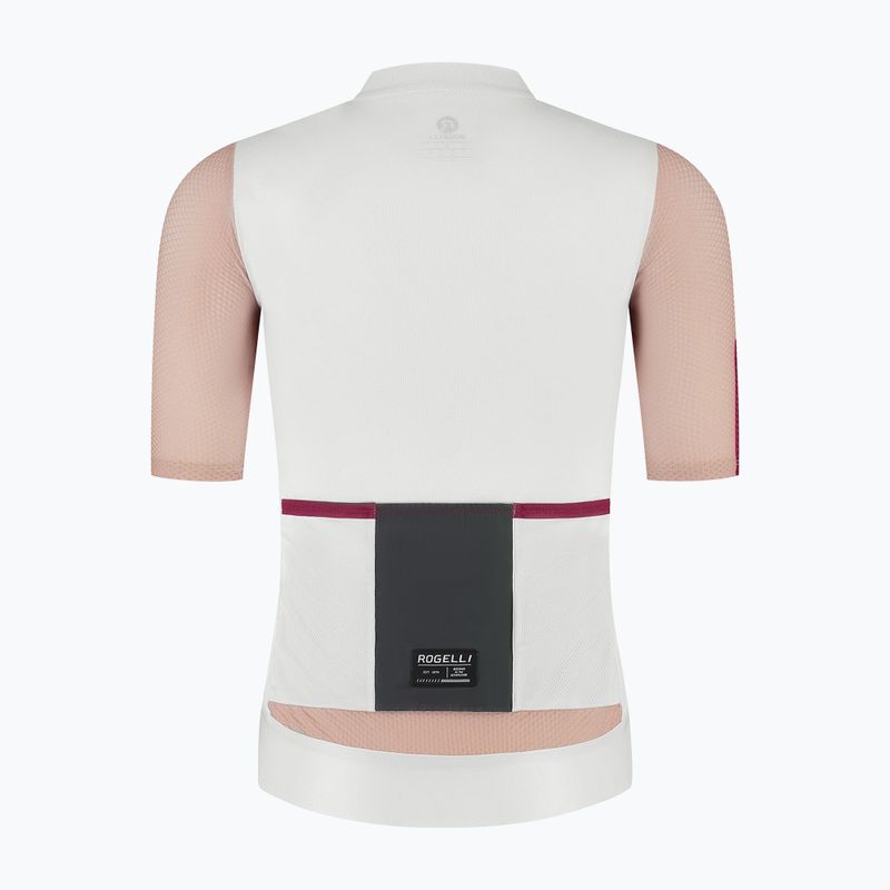 Koszulka rowerowa damska Rogelli Fast sand/dusty pink/cherry 6