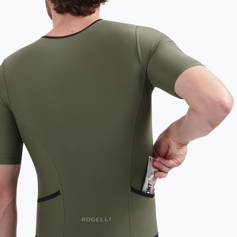 Kombinezon triathlonowy Rogelli Florida Tri Suit black/army green 7