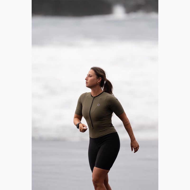 Kombinezon triathlonowy Rogelli Florida Tri Suit black/army green 12