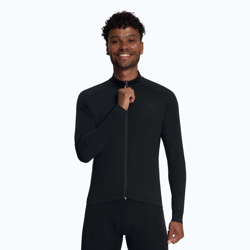 Longsleeve rowerowy męski Rogelli Essential Light black