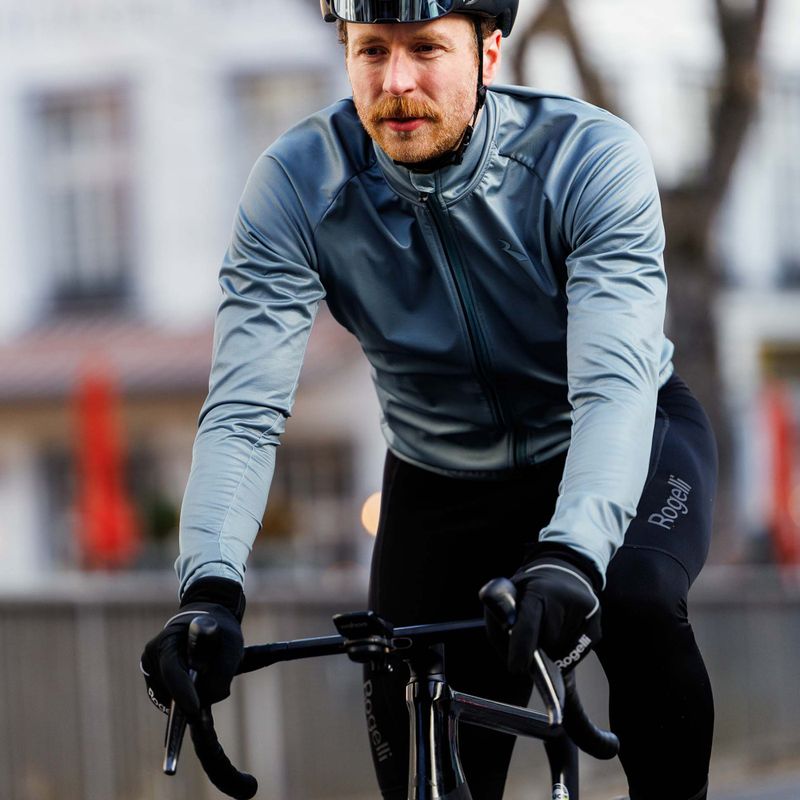 Kurtka rowerowa męska Rogelli Essential II Jacket grey 11