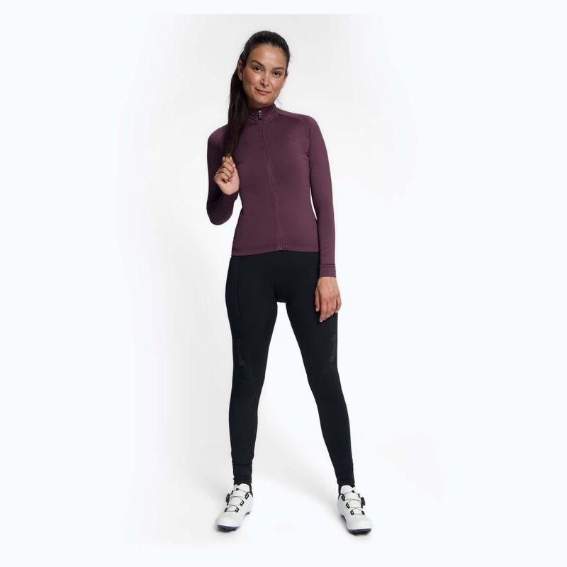 Longsleeve rowerowy damski Rogelli Essential II eggplant 2