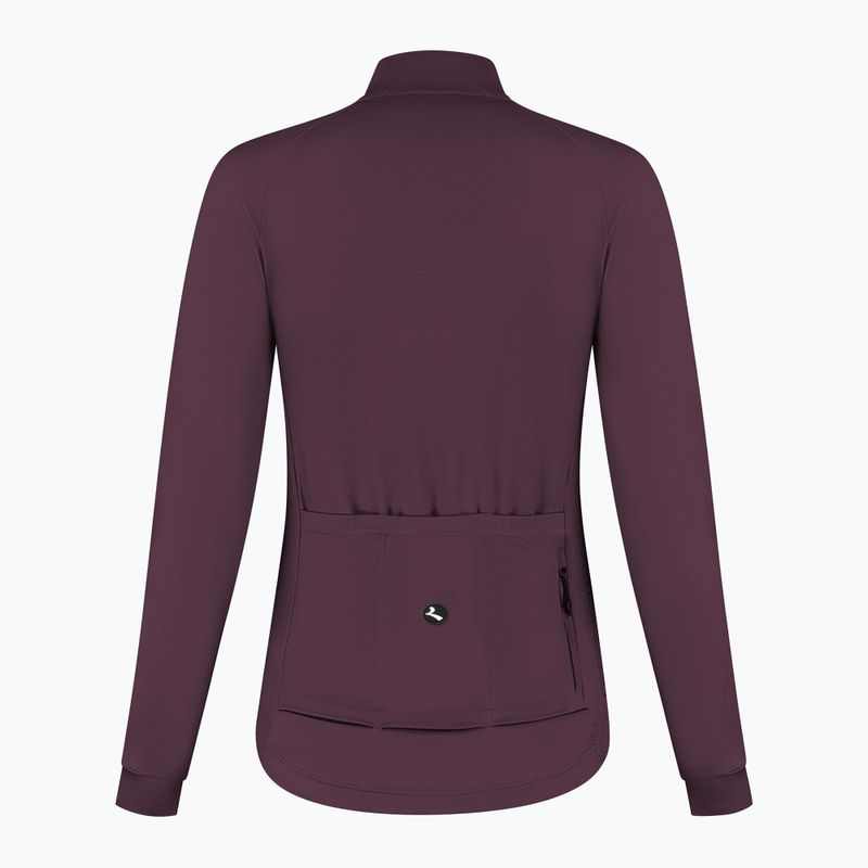 Longsleeve rowerowy damski Rogelli Essential II eggplant 8