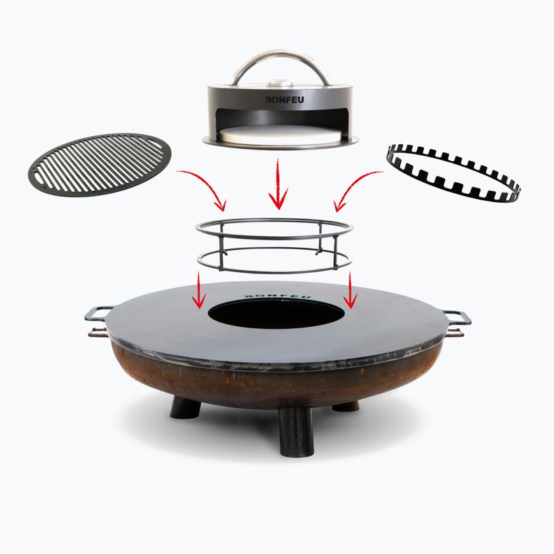 Palenisko ogrodowe BonFeu BonBowl Plus 60 cm corten 2