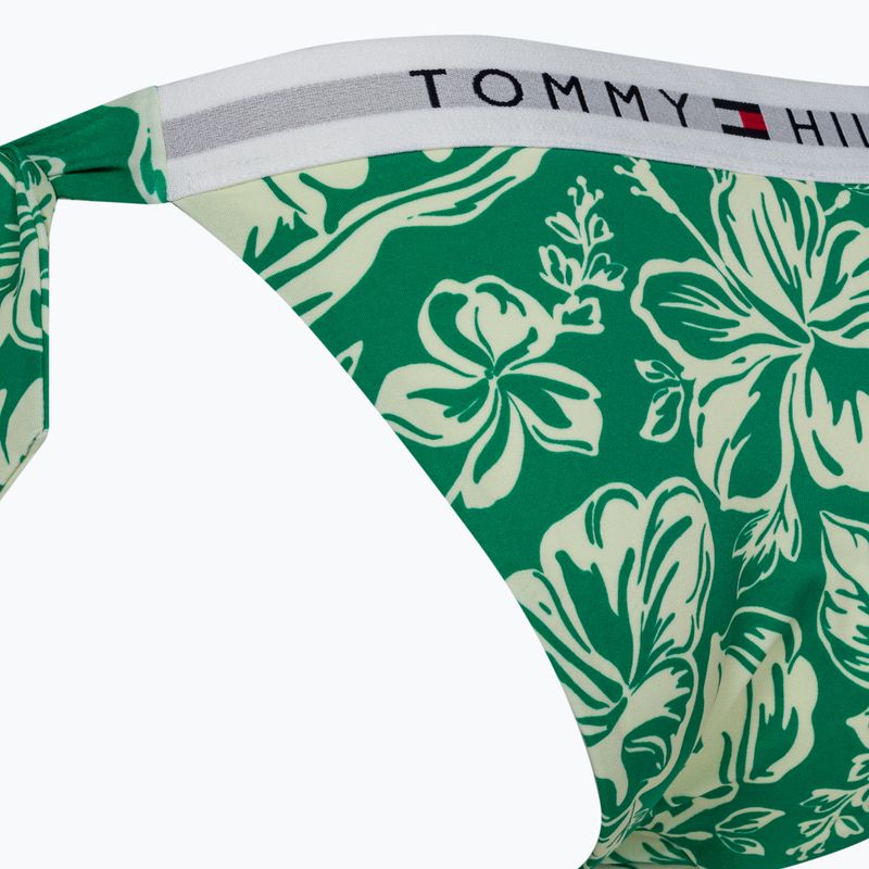 Dół od stroju kąpielowego Tommy Hilfiger Cheeky Side Tie Bikini Print vintage tropical olympic green 3