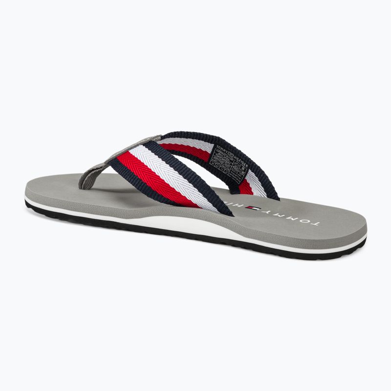 Japonki męskie Tommy Hilfiger Corporate Beach Sandal antique silver 3