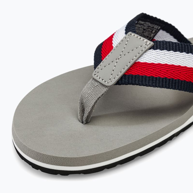 Japonki męskie Tommy Hilfiger Corporate Beach Sandal antique silver 7