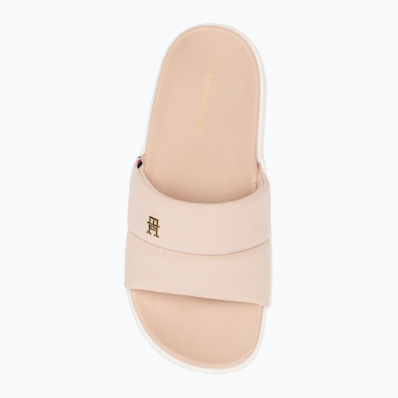 Klapki damskie Tommy Hilfiger Platform Pool Slide pink bloom 5