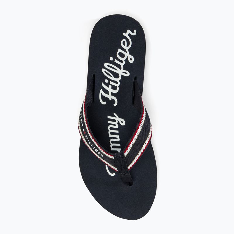 Japonki damskie Tommy Hilfiger Im Graphic Beach Sandal space blue 5