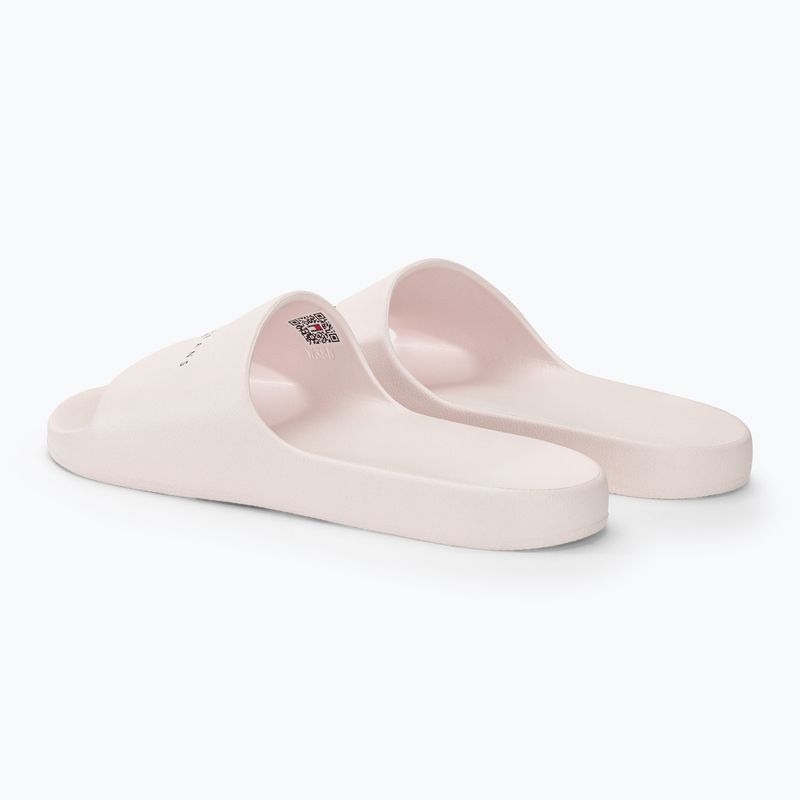 Klapki damskie Tommy Jeans Printed Pu Pool Slide ecru 3