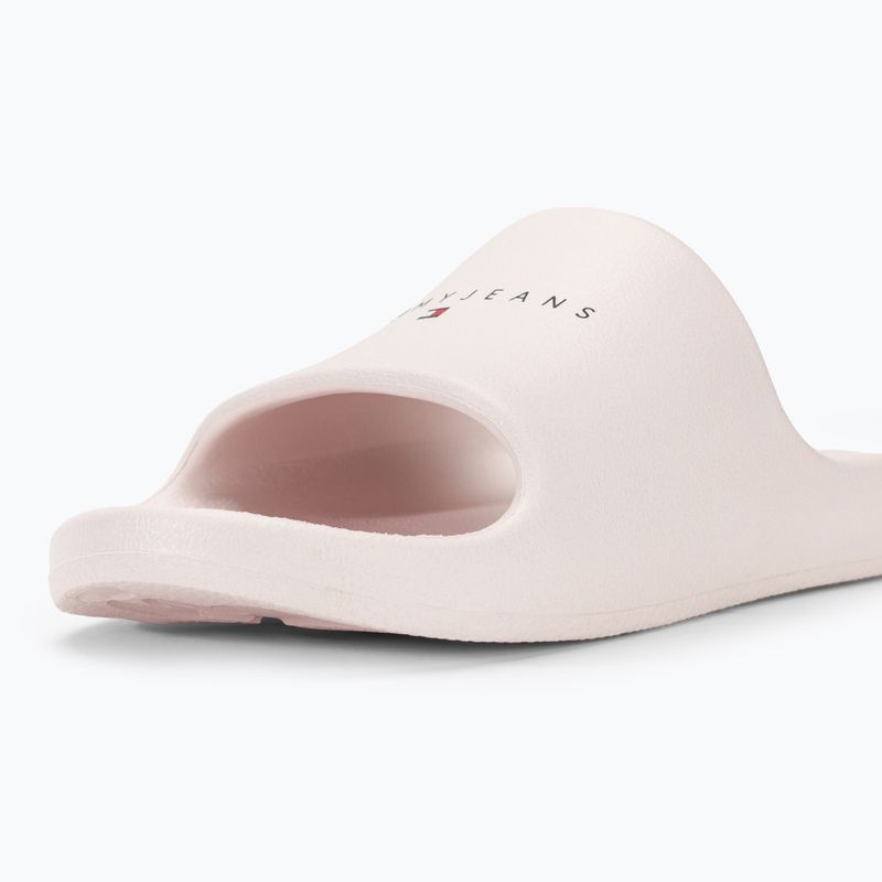 Klapki damskie Tommy Jeans Printed Pu Pool Slide ecru 8