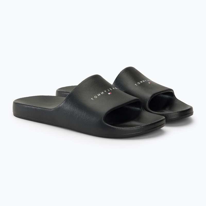 Klapki damskie Tommy Jeans Printed Pu Pool Slide black 4