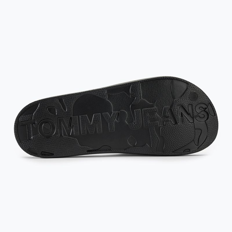 Klapki damskie Tommy Jeans Printed Pu Pool Slide black 5